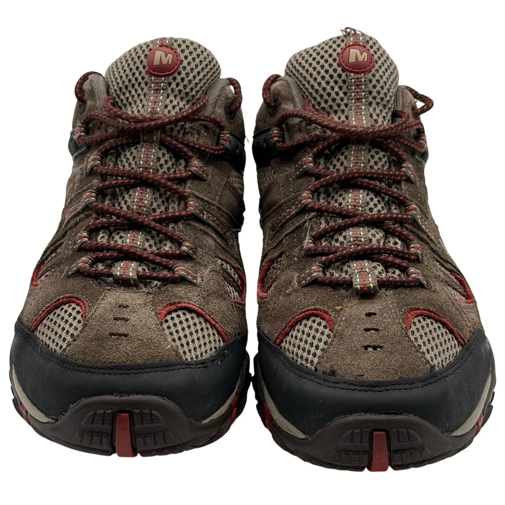 Merrell Hiking Trail Shoes Men's 10.5 Brown Red Vibram Sole Outdoor J148531C - Picture 4 of 8